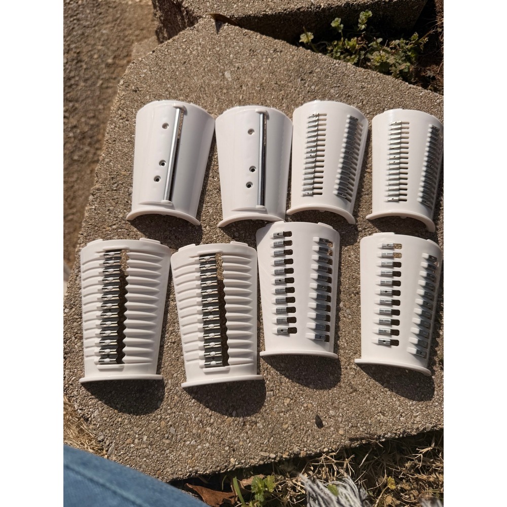 Replacement Rotary Cheese Grater Drum Blades‎ Set Vegetable Slicer Attachments
